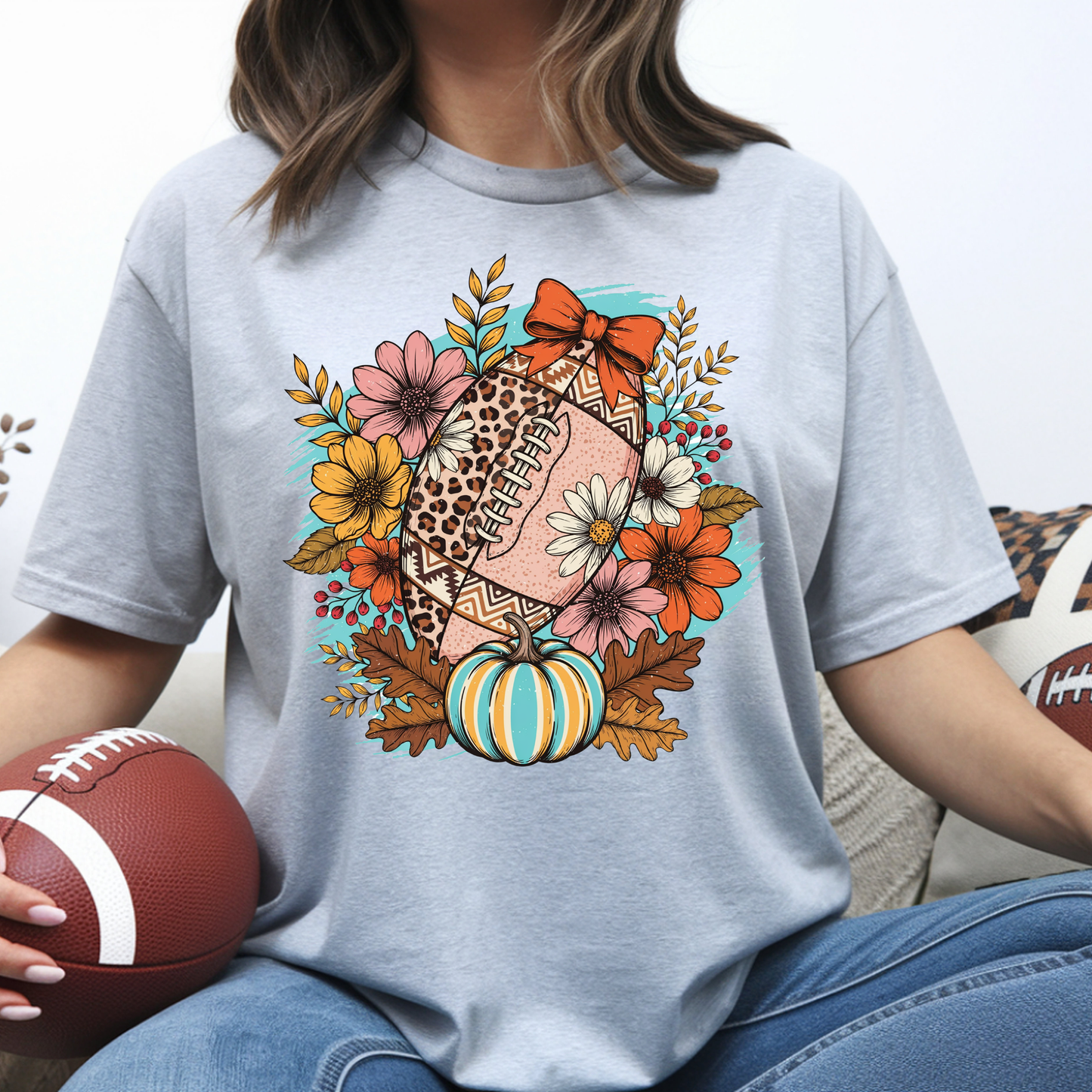 Trendy Fall Football Tee