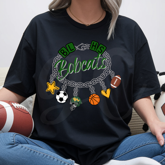 Basehor-Linwood Charm Bracelet Tee or Crewneck