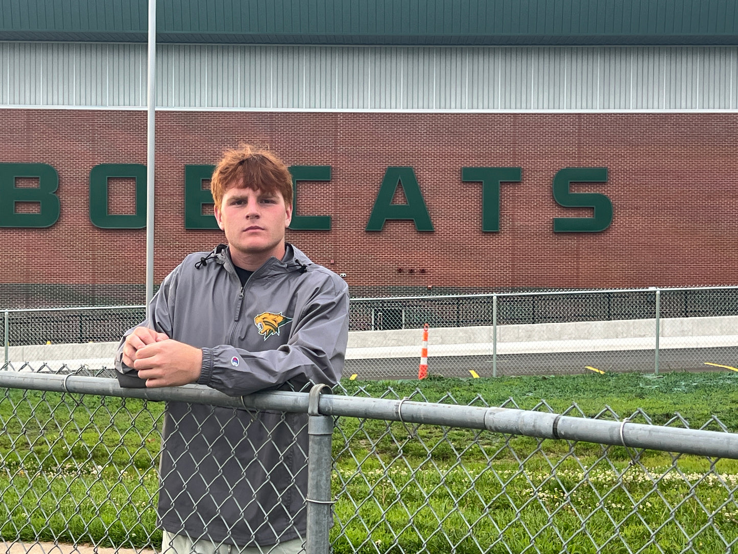 Basehor-Lindwood Bobcats Windbreaker- Grey