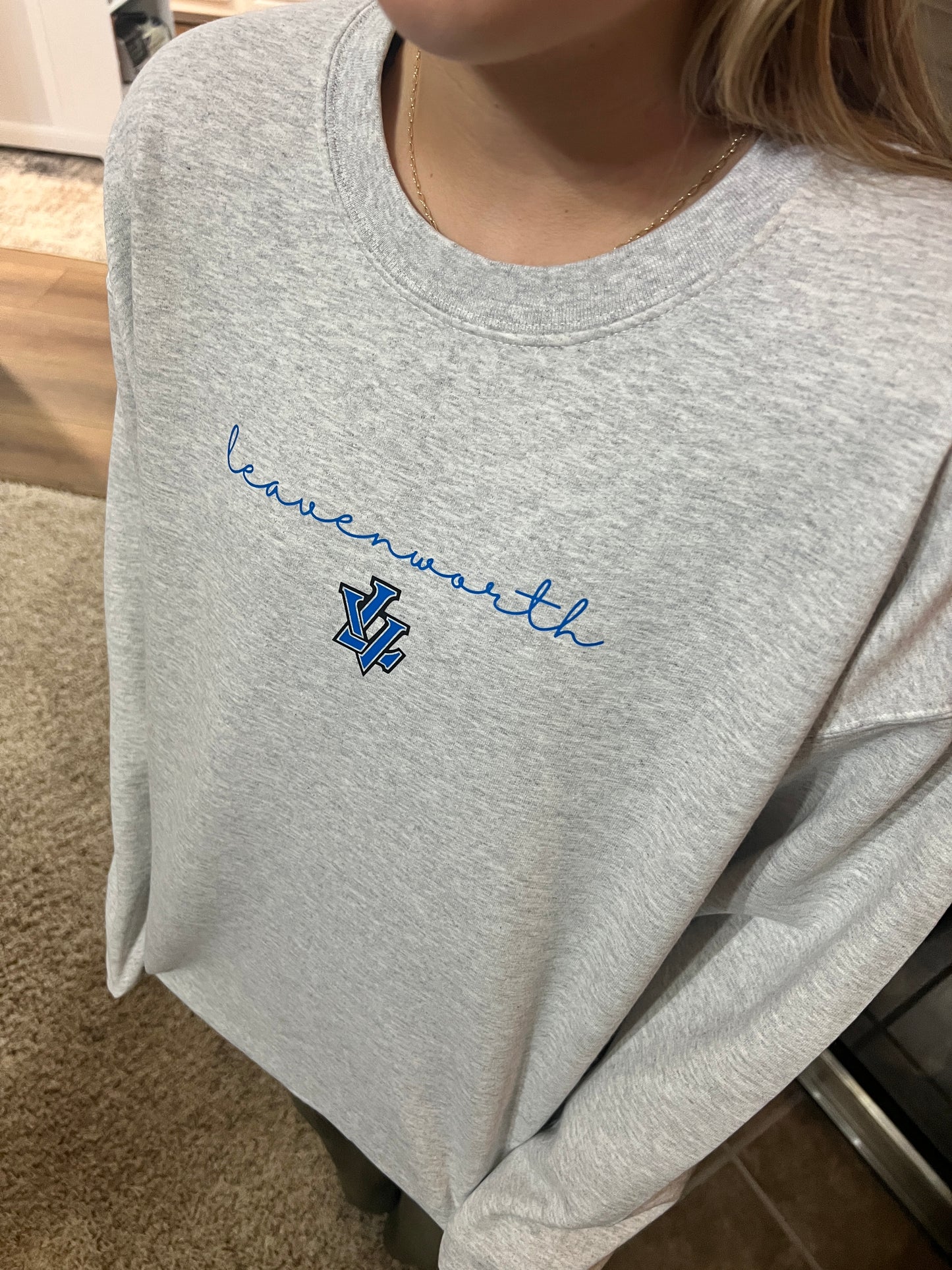 Leavenworth Pioneers Oversized Mascot Crewneck