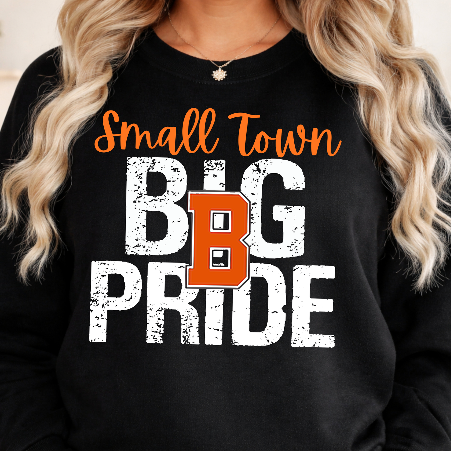 Small Town Big Pride Braves Tee or Crewneck