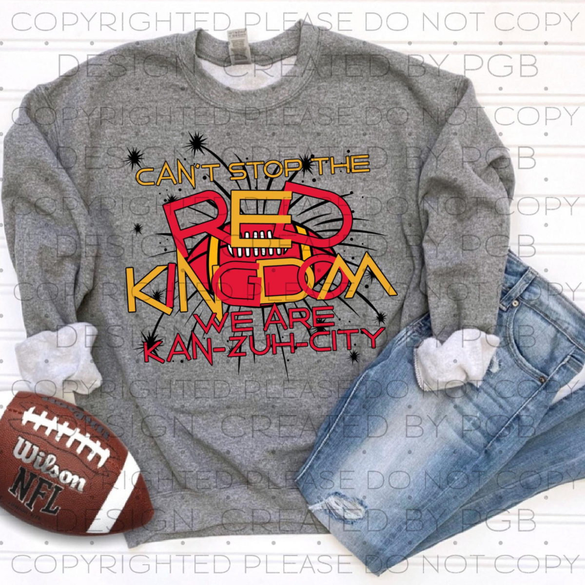 Can't Stop the Red Kingdom Tee or Crewneck