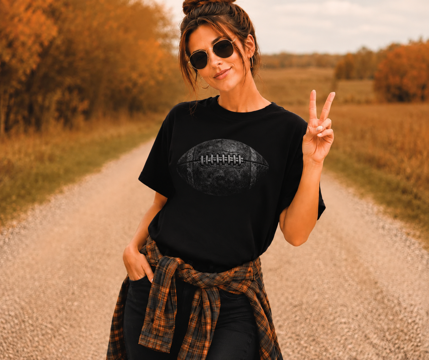 Half Toned Football T-Shirt
