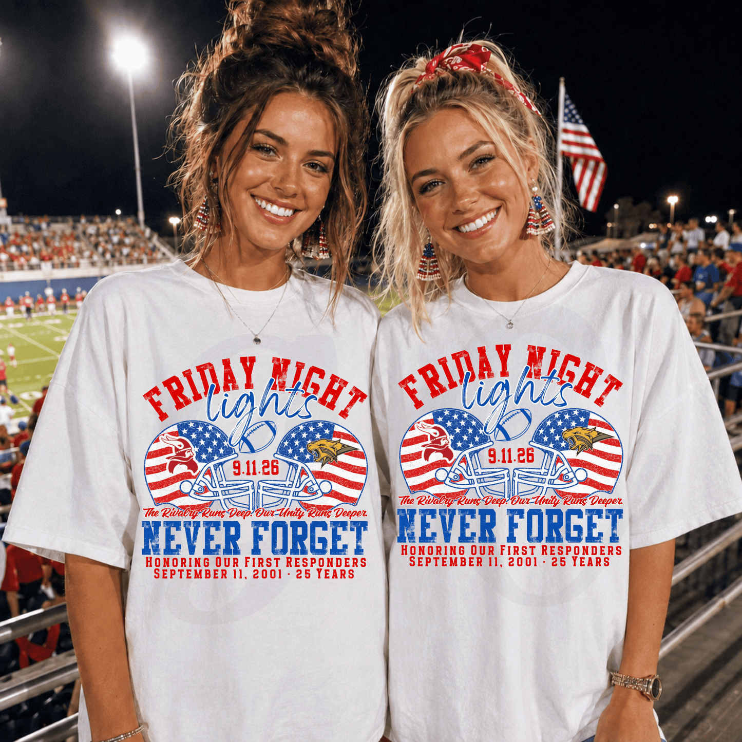 Friday Night Lights 9-11 (Topeka vs Basehor) Tee
