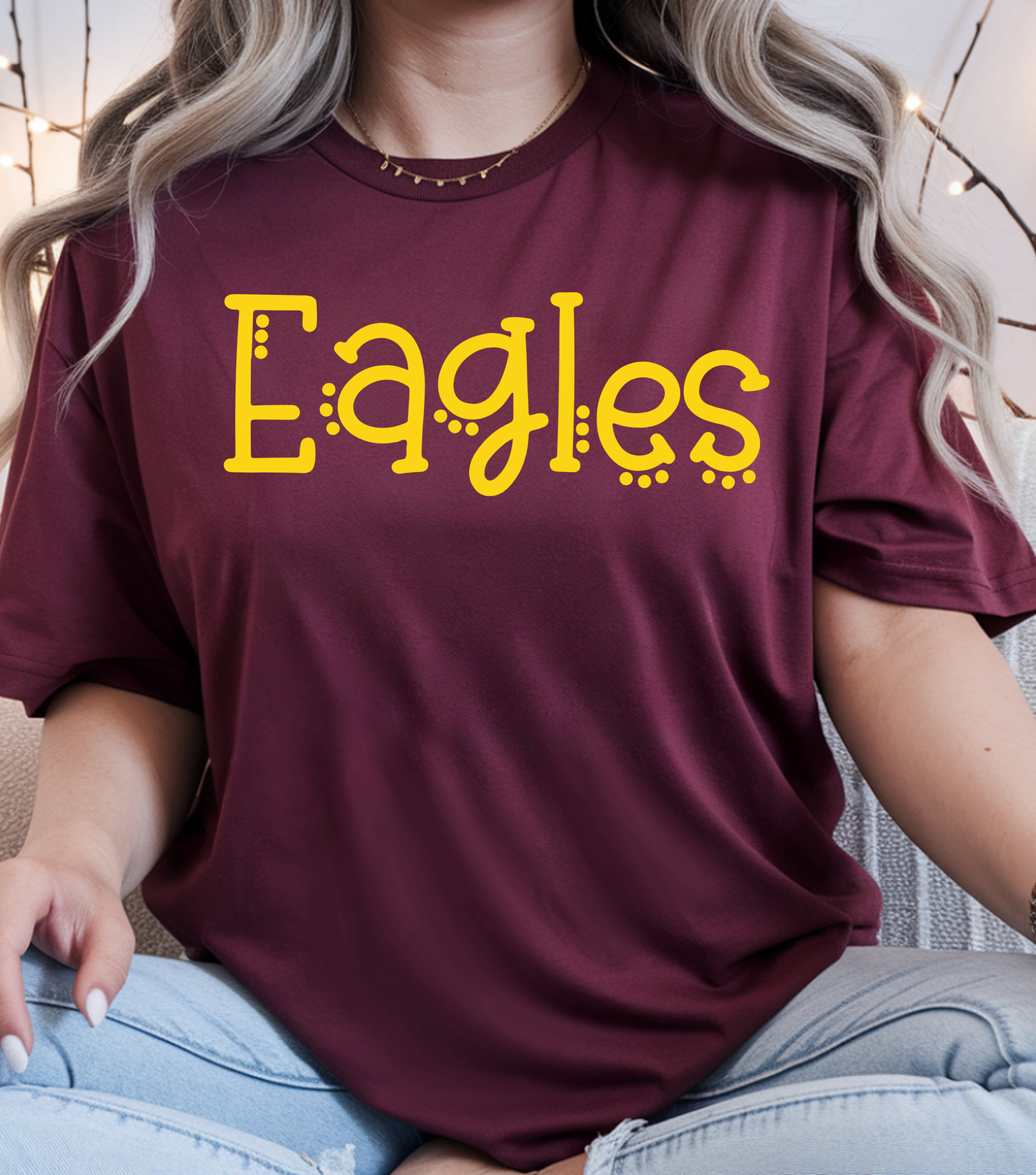 Eagles Dot Letters Tee