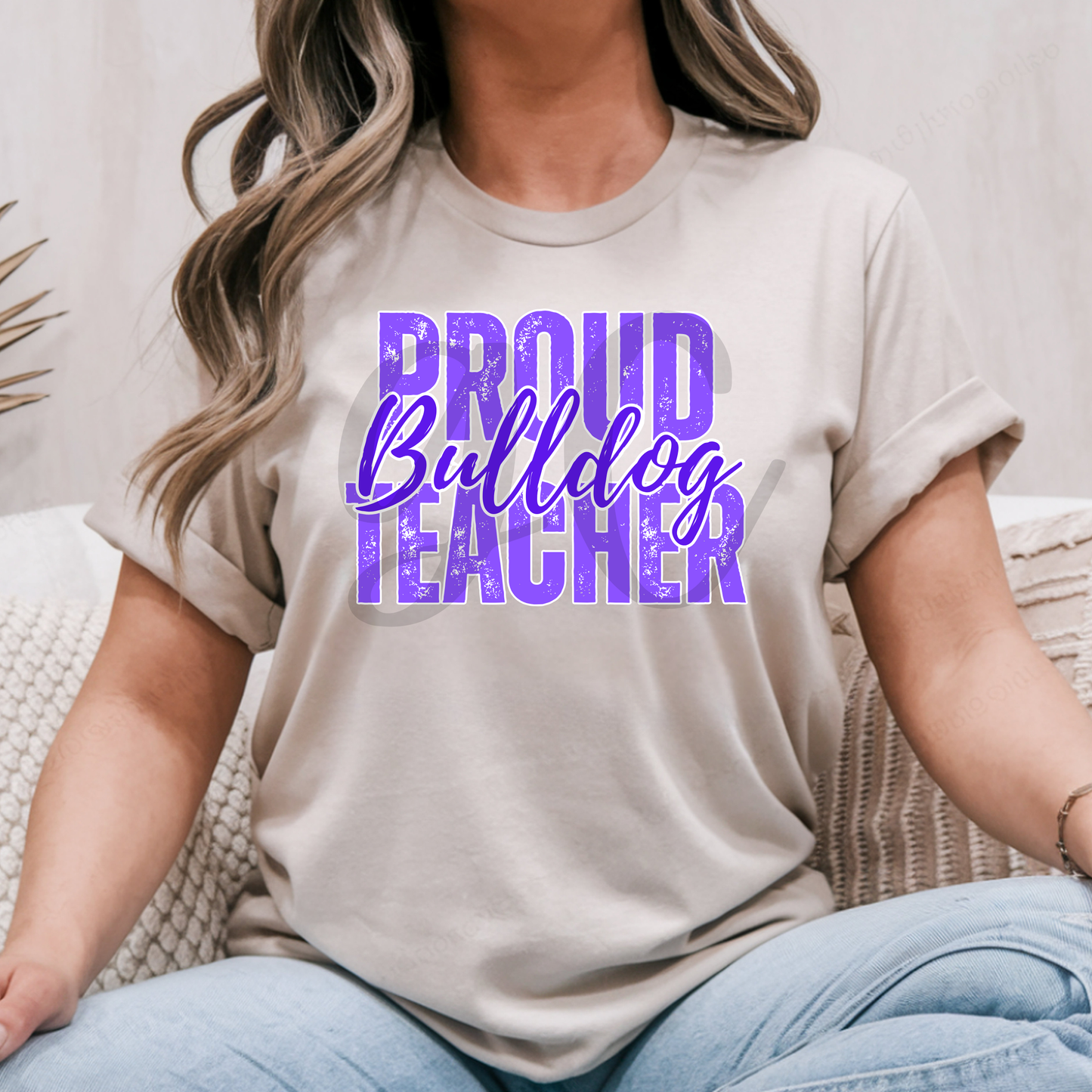 Proud Bulldog Teacher Tee