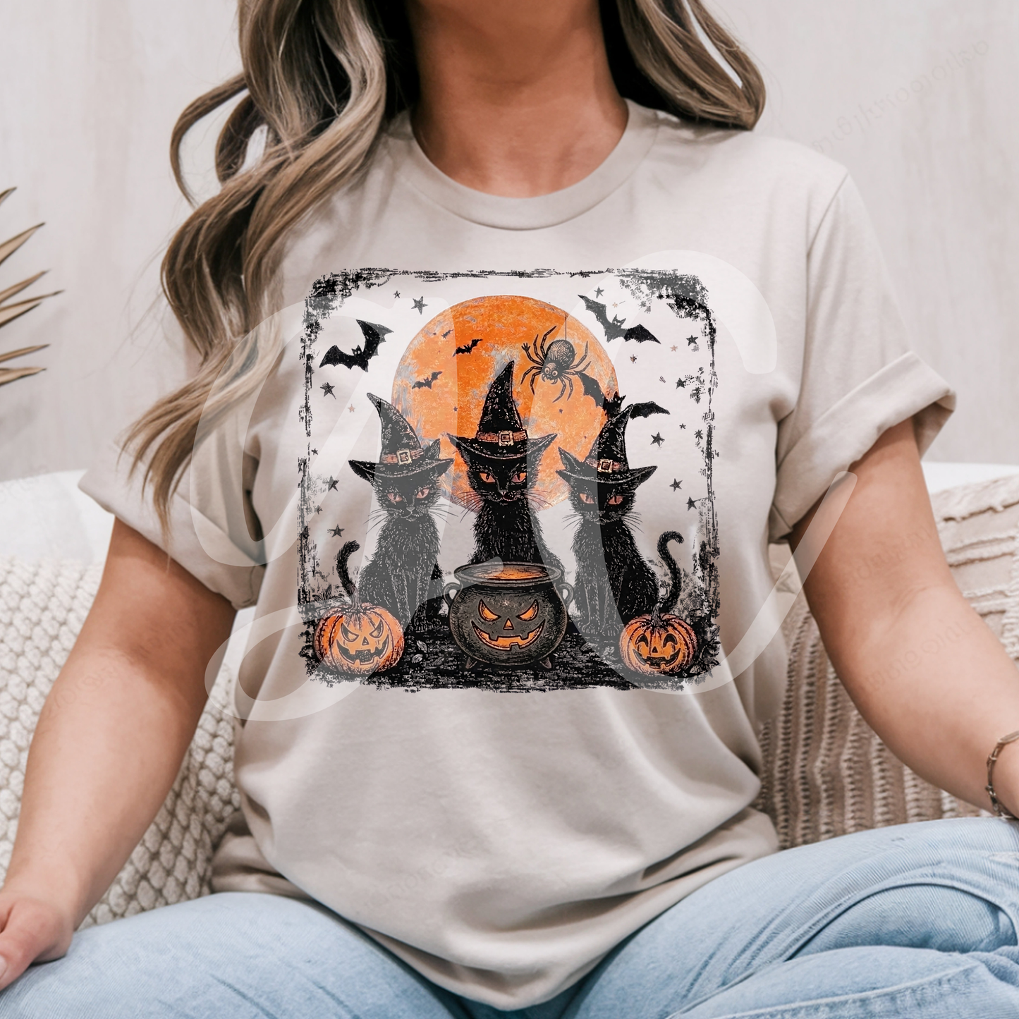 Halloween Black Cats Tee