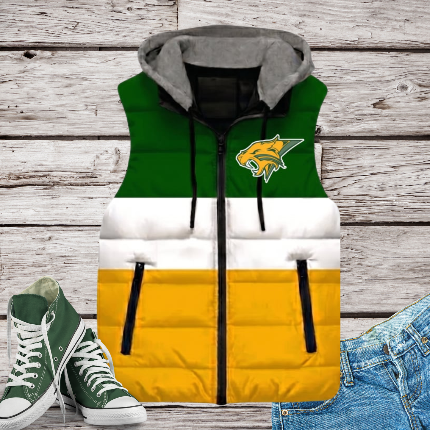 Basehor-Linwood Bobcats Puffer Vest
