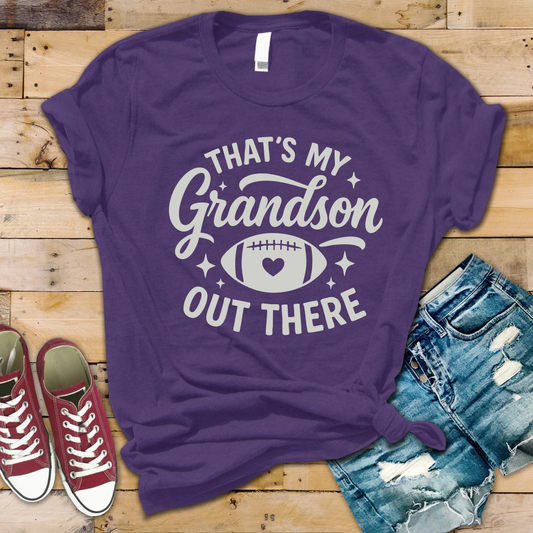 That's My Grandson Football Tee