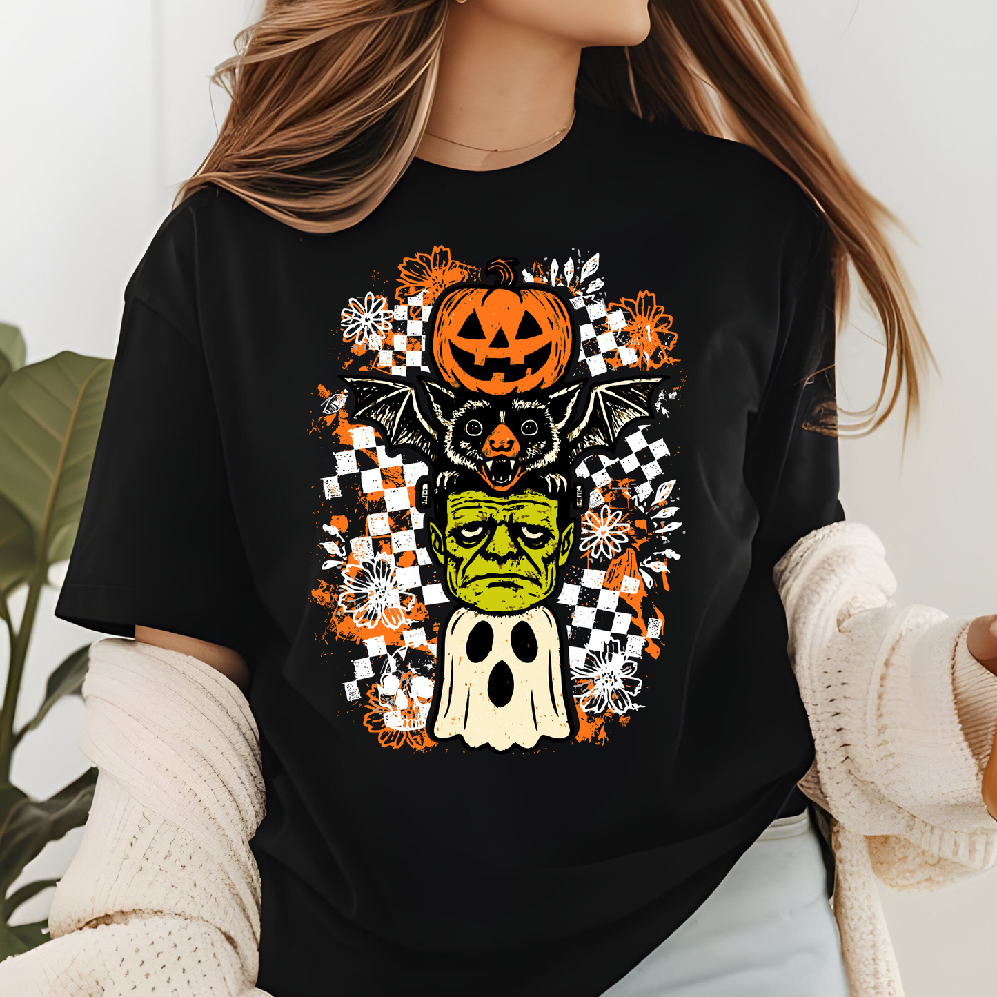 Halloween Totem Pole Tee