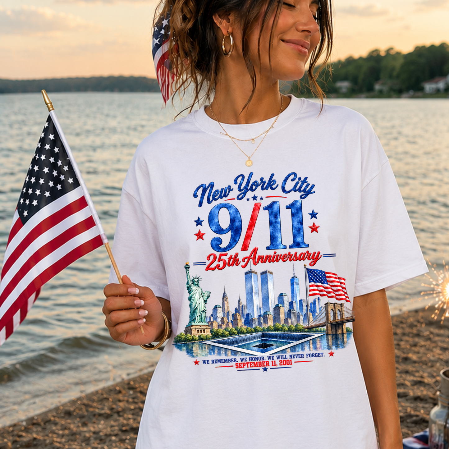 9/11 25th Anniversary Full Front Tee