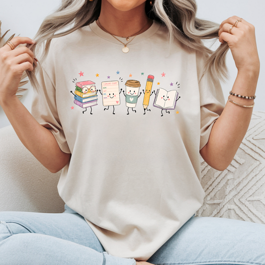 Library Doodle Tee