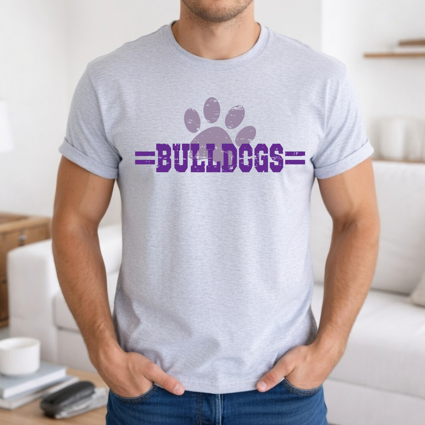 Linwood Bulldogs Pawprint Tee