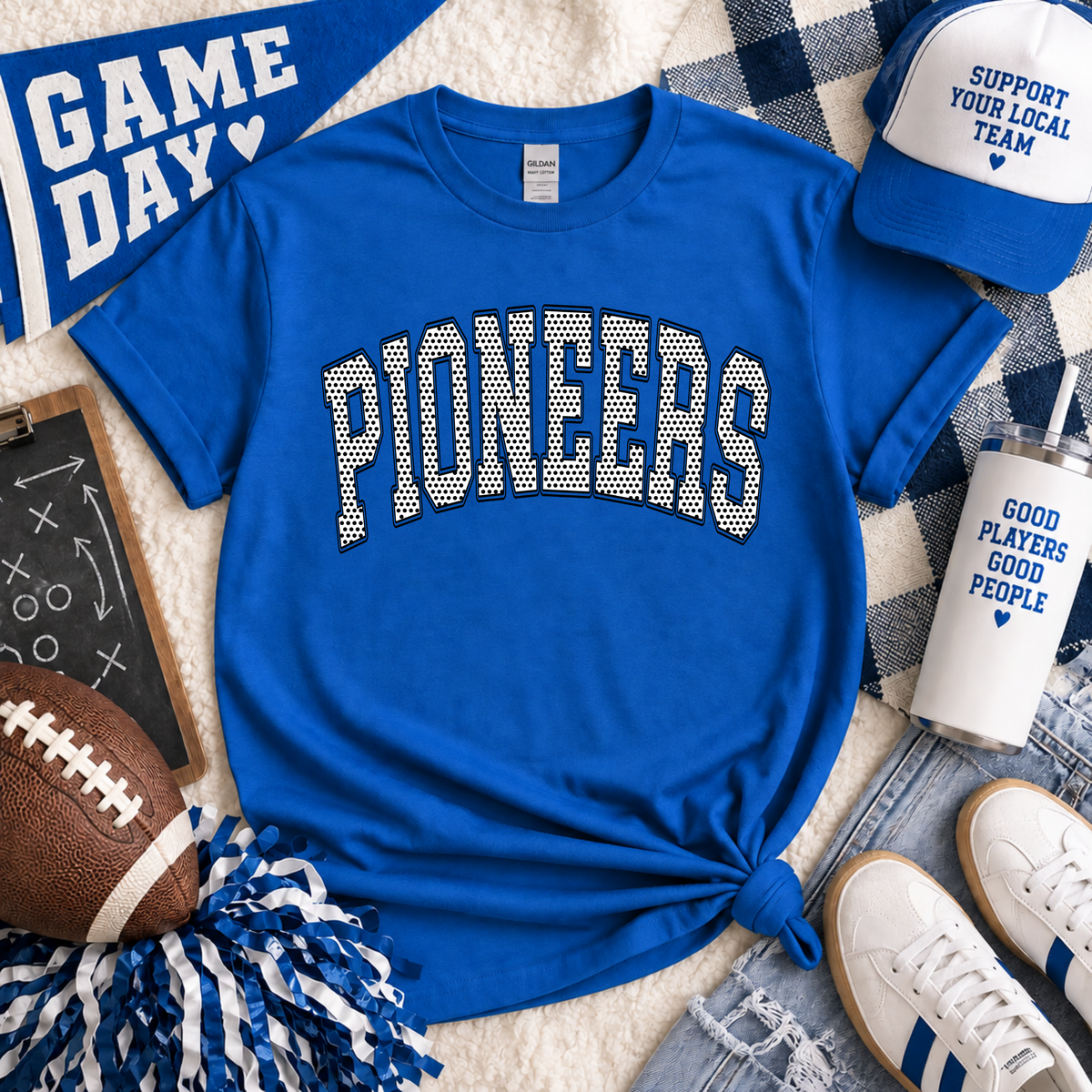 Pioneers Polka Dots Arched Tee or Crewneck