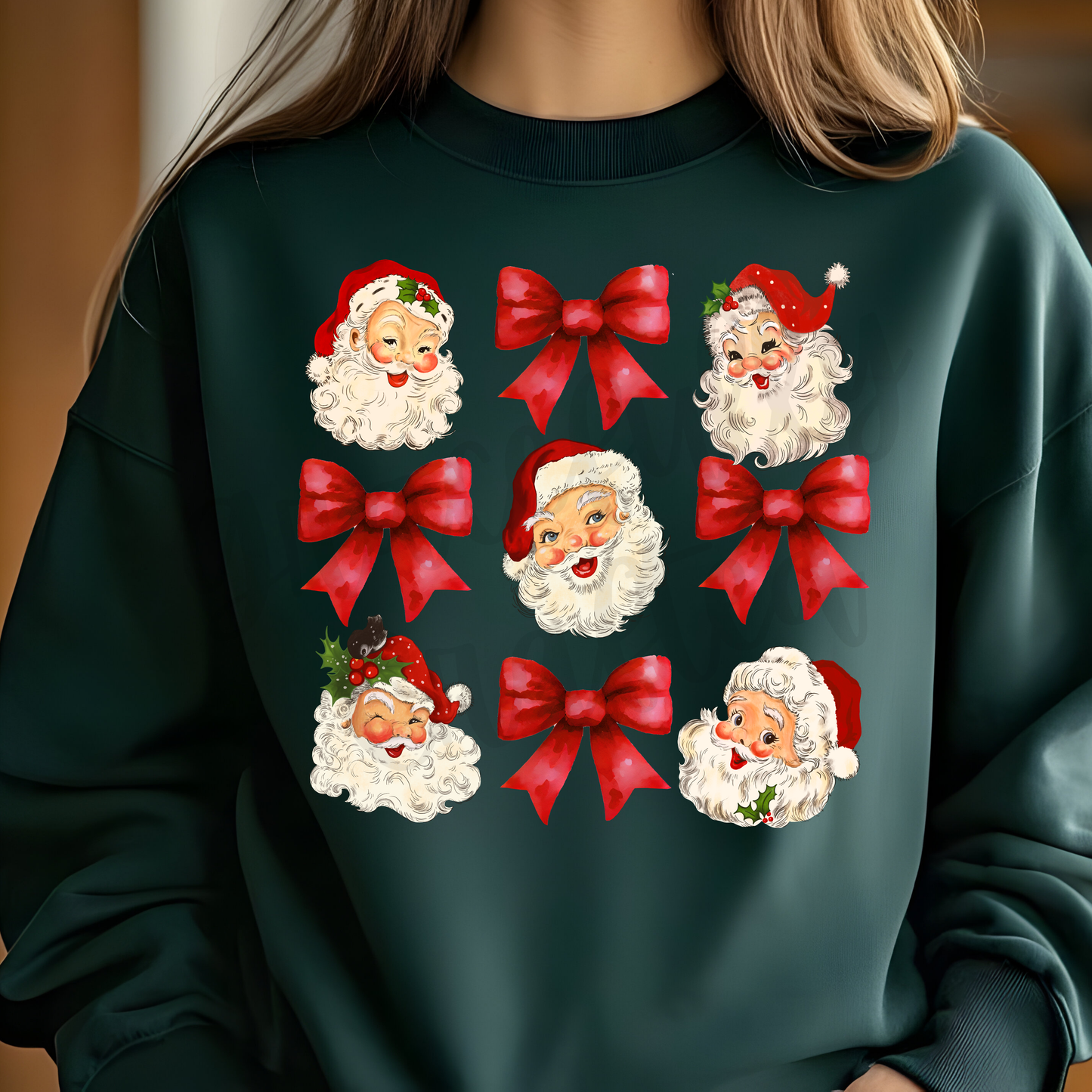 Santa's Coquette Bows Tee or Crewneck
