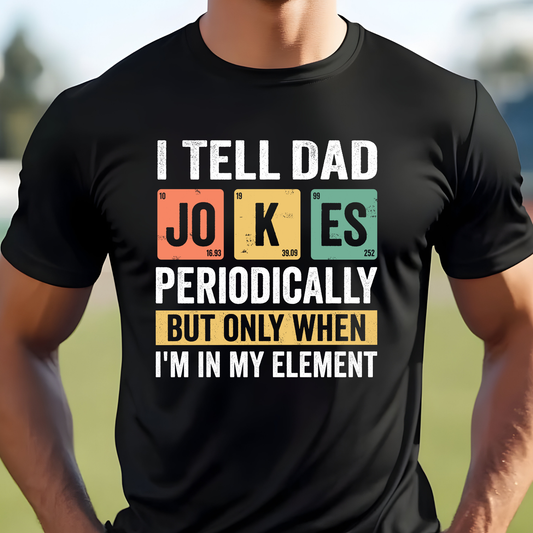 I Like to Tell Dad Jokes Funny T-Shirt Father's Day