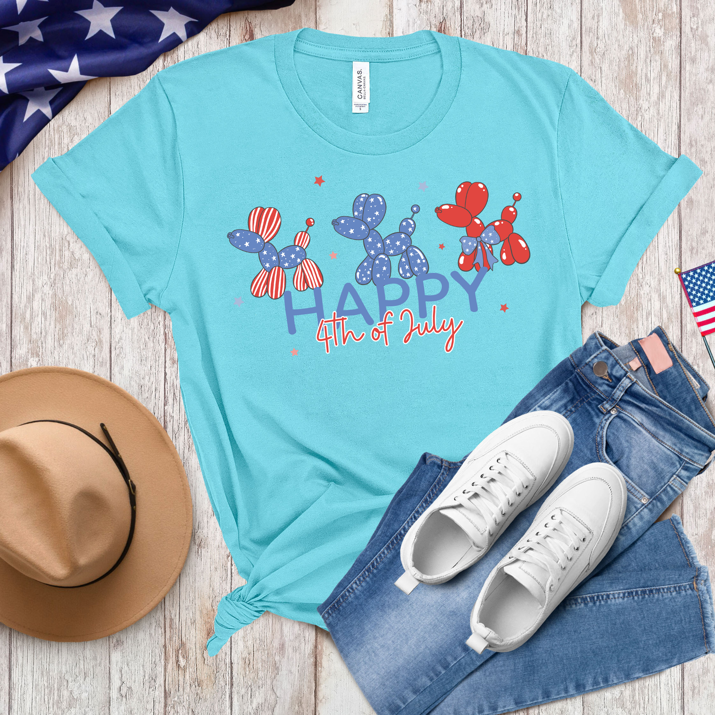 Patriotic Balloon Dogs
