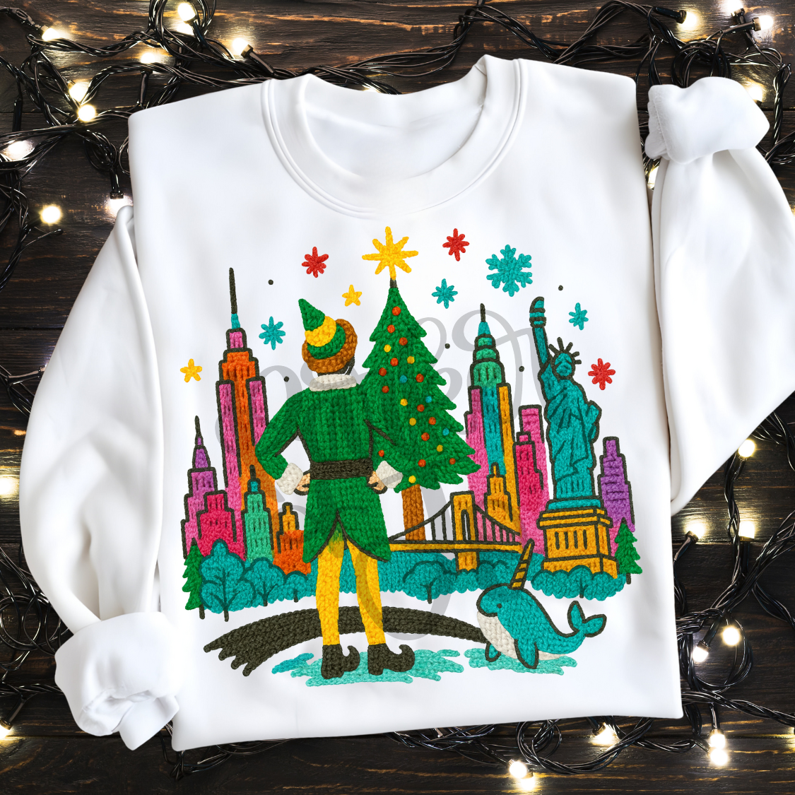 Elf Faux Yarn Crewneck