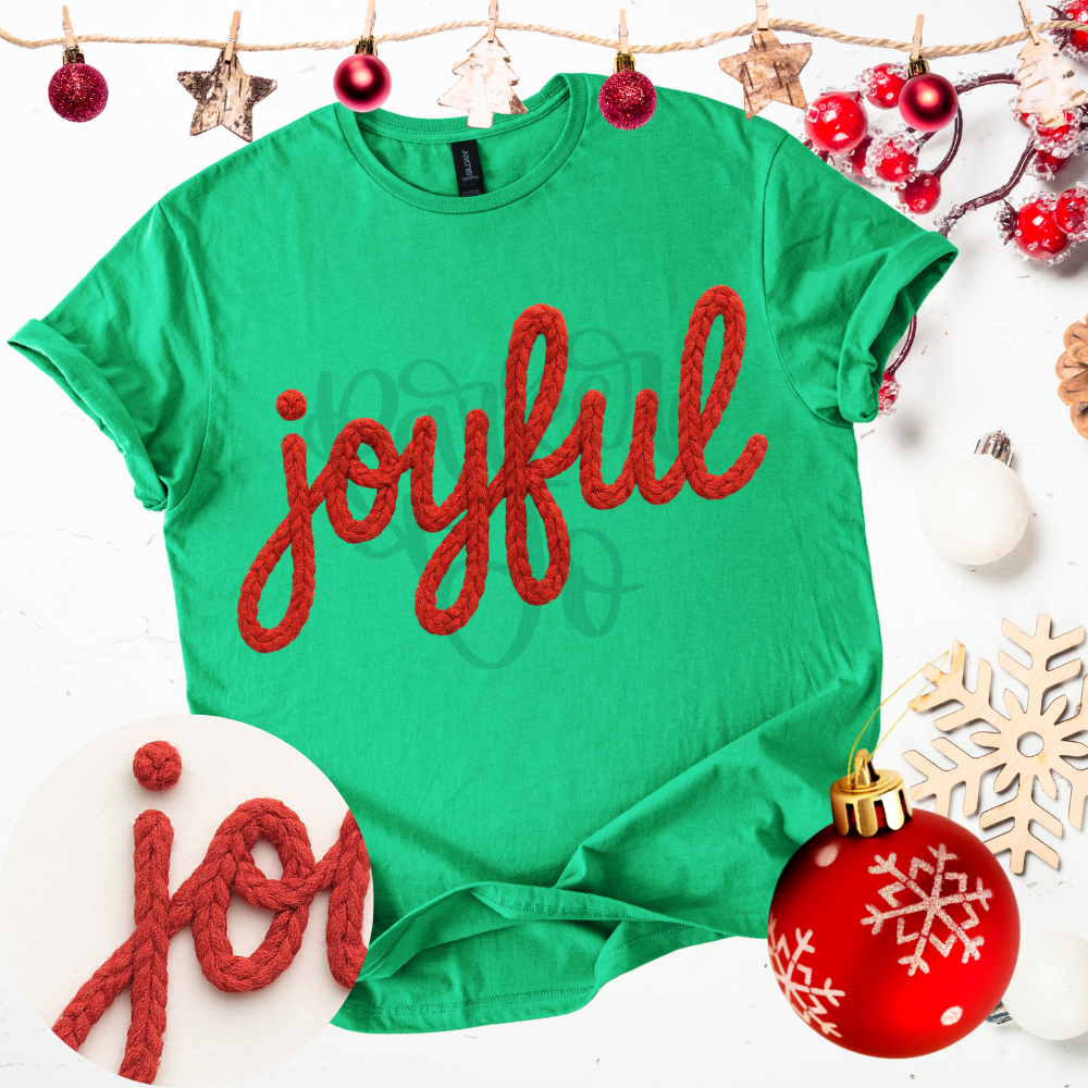 Joyful Faux Yarn Tee