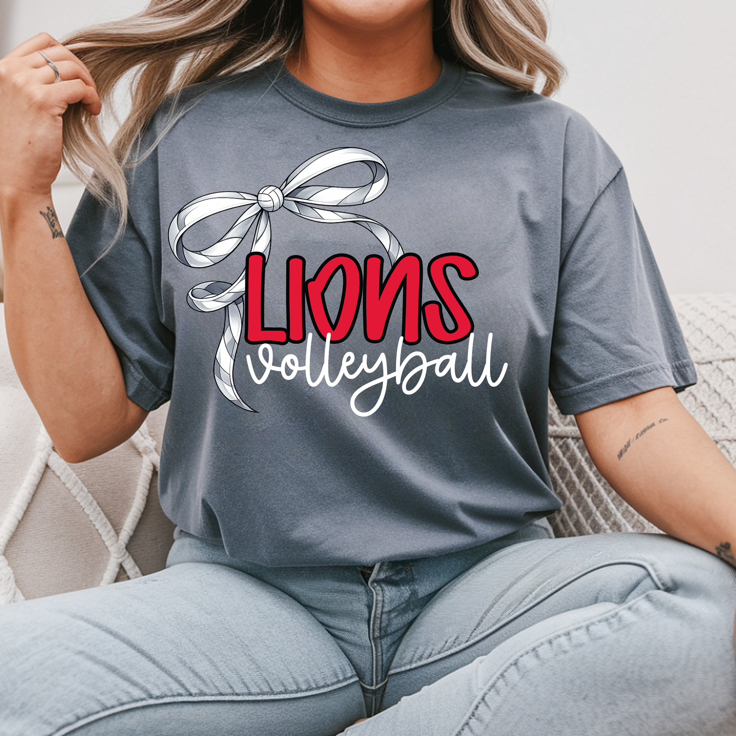 Lions Volleyball Bow