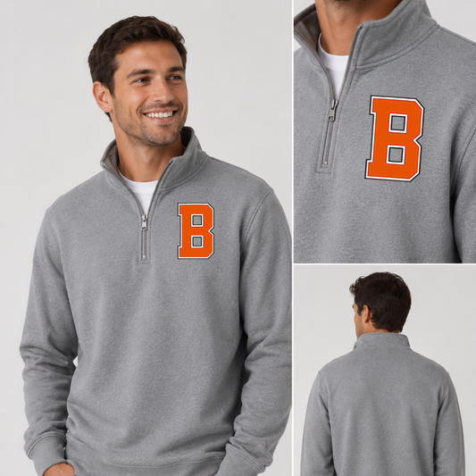 Bonner Springs Braves Midweight Quarter-Zip Pullover