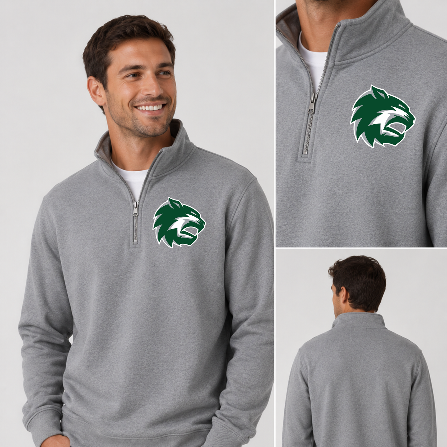 De Soto Wildcat Midweight Quarter-Zip Pullover
