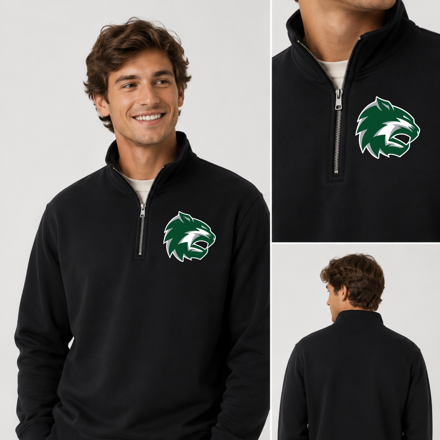 De Soto Wildcat Midweight Quarter-Zip Pullover