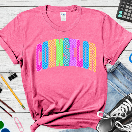 Checkered Counselor Tee