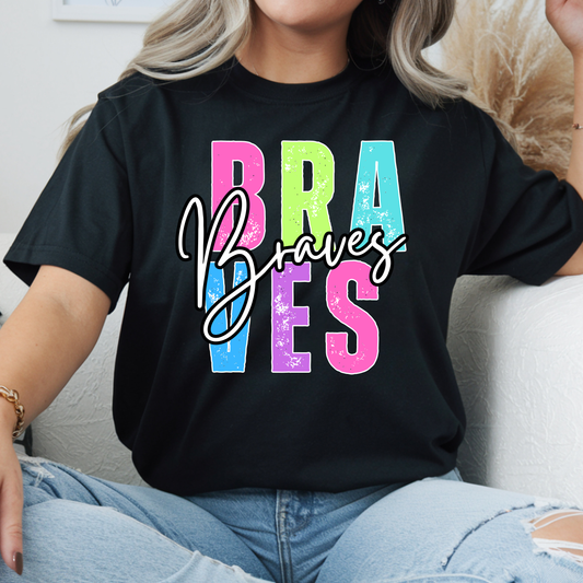 Bonner Springs Braves Colorful Tee