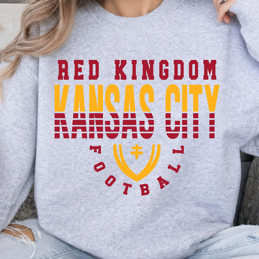 Red Kingdom KC Football Crewneck