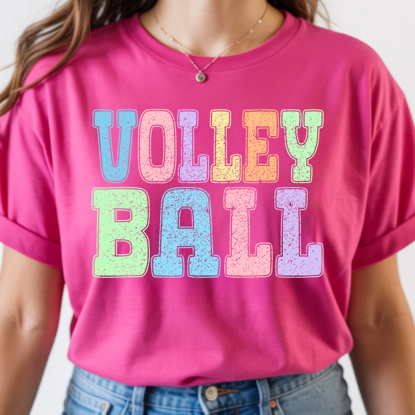 Colorful Volleyball Tee