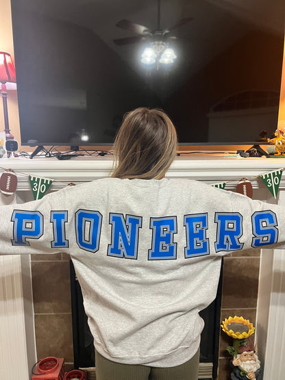 Leavenworth Pioneers Oversized Mascot Crewneck