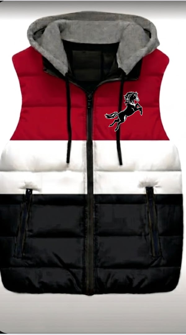 Liberty Memorial Central Middle School Mustangs Puffer Vest