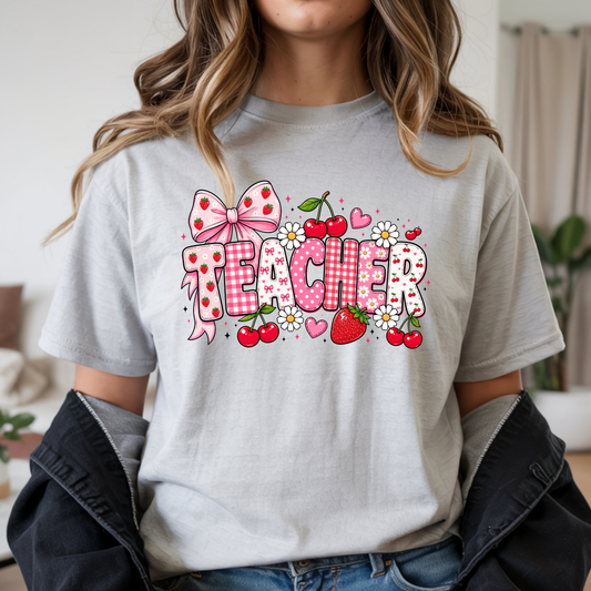Teacher Cherries & Berries Tee