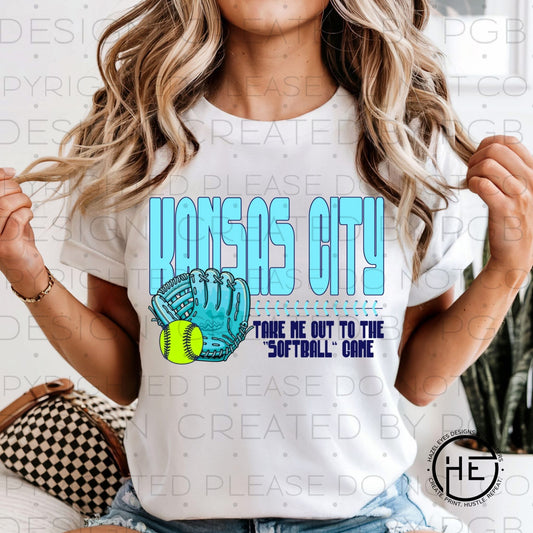 Take Me Out to the Softball Game Tee