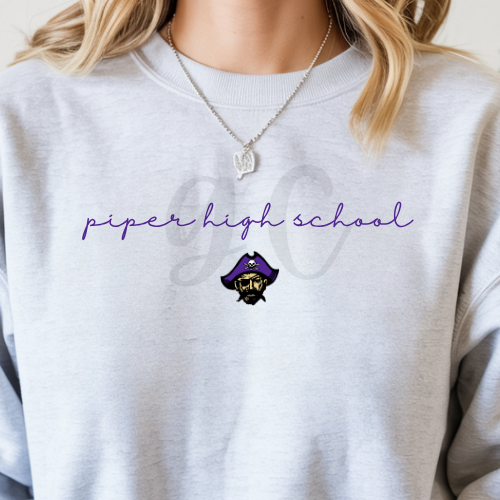 Piper High School Oversized Mascot Crewneck