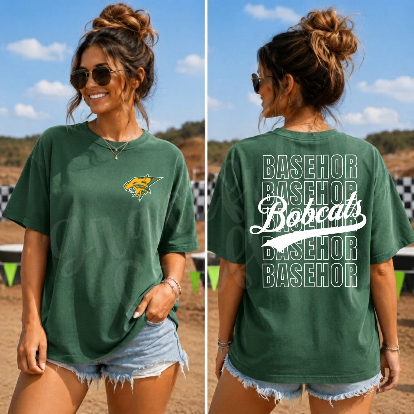 Stacked Bobcats Tee
