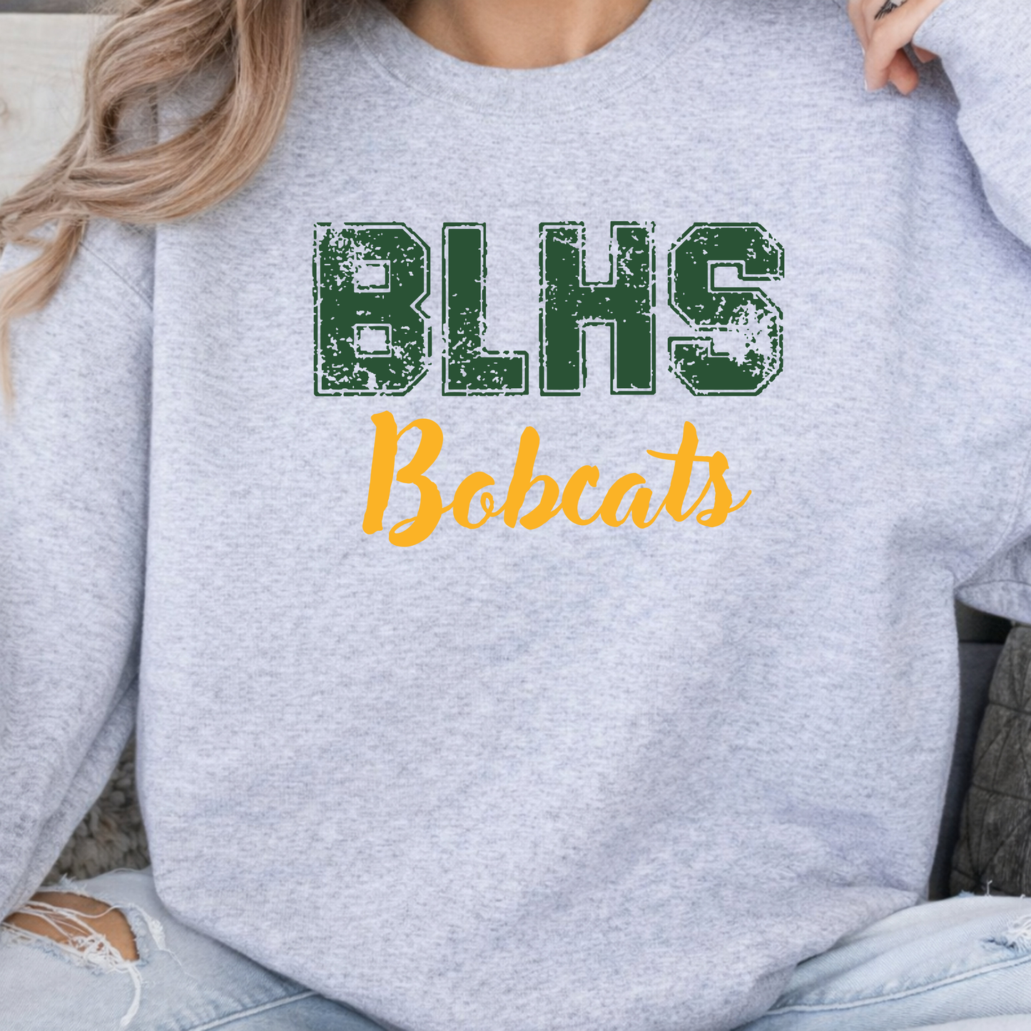 BLHS Bobcats Varsity-Style Crewneck