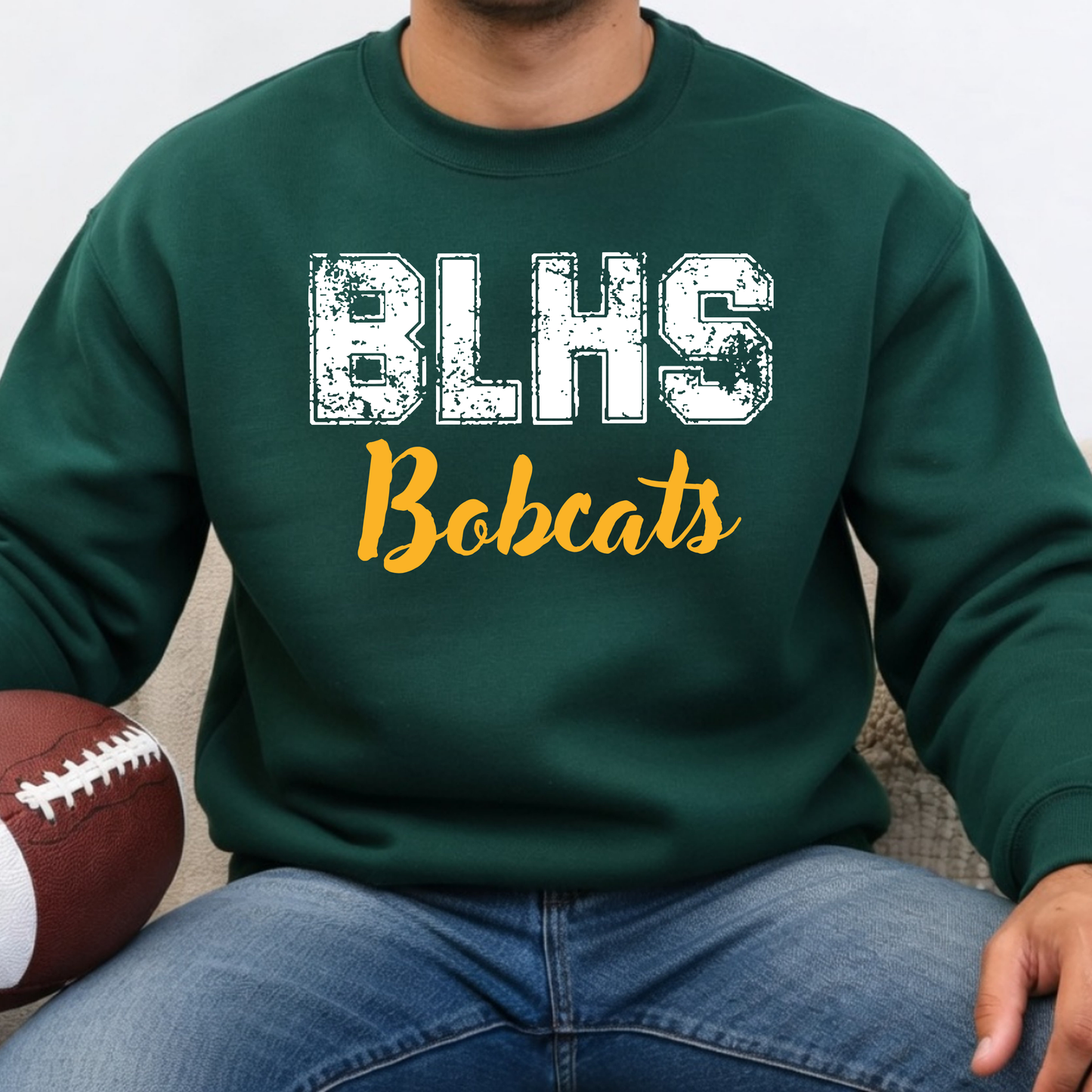 BLHS Bobcats Varsity-Style Crewneck