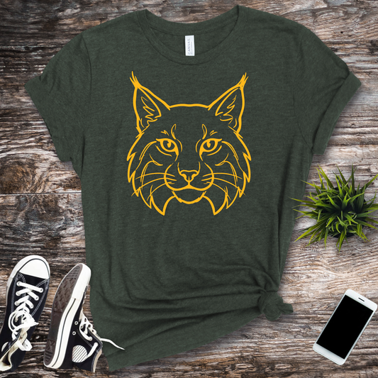 Bobcat Line Art Face Tee
