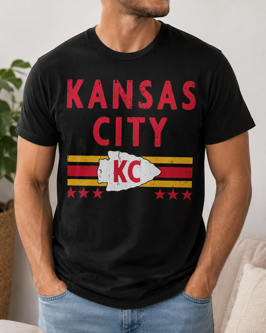 Kansas City Vintage Stripe Tee