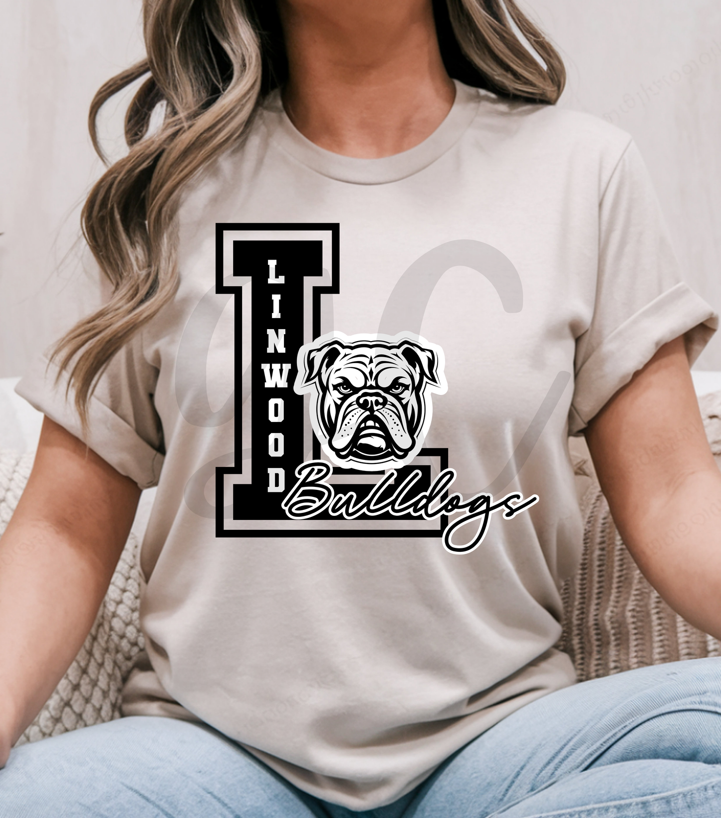 Bulldgos Mascot Initial Tee