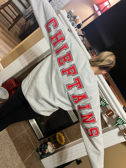 Tonganoxie Chieftains Oversized Mascot Crewneck