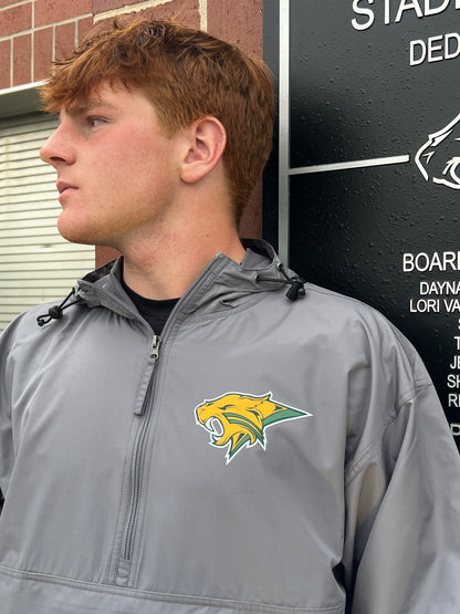 Basehor-Lindwood Bobcats Windbreaker- Grey