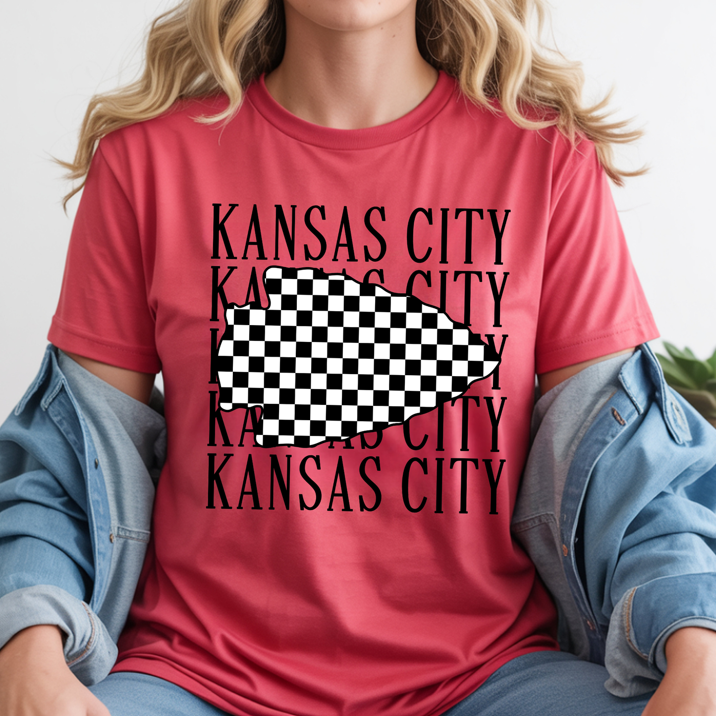 Checkered Arrow KC Football T-Shirt or Crewneck