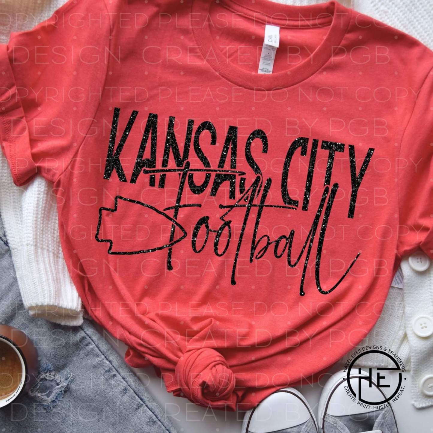 Kansas City Football Script Tee