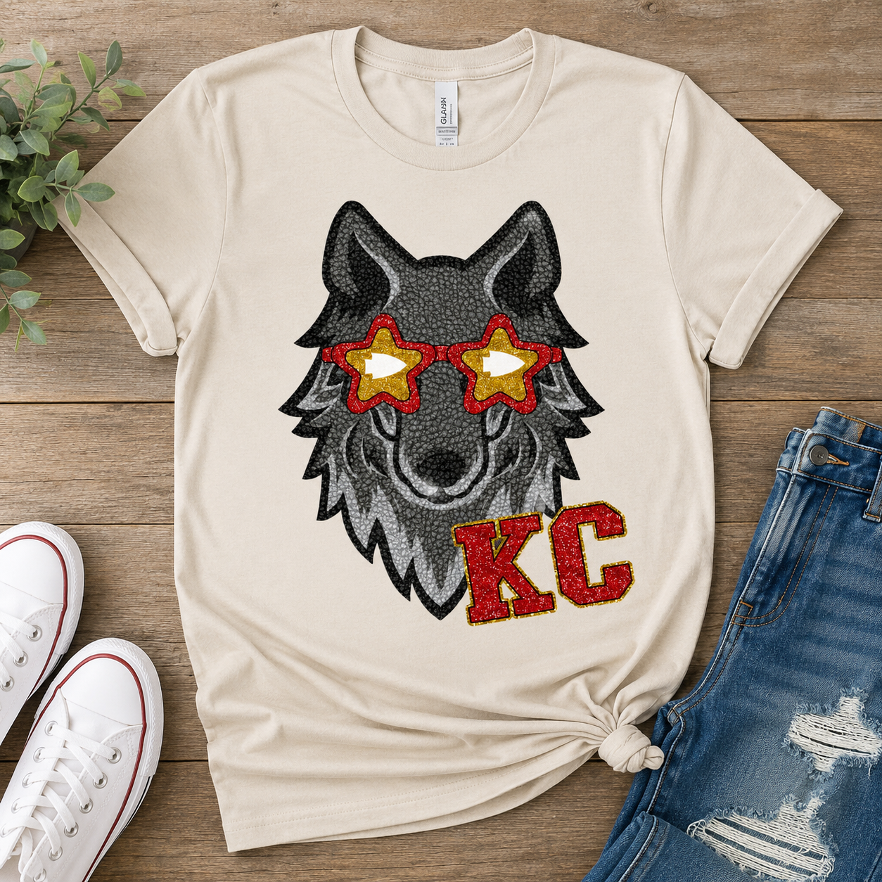 KC Game Day Wolf Tee