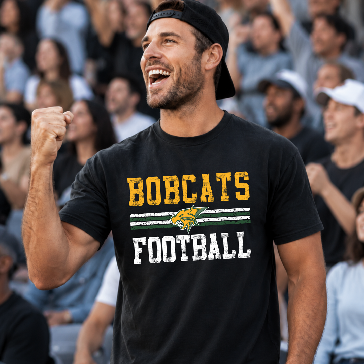 Bobcats Varsity Stripes Tee