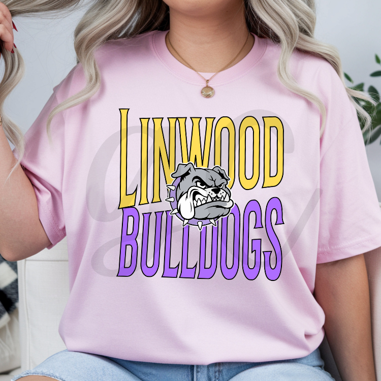 Slanted Typed Bulldog Tee