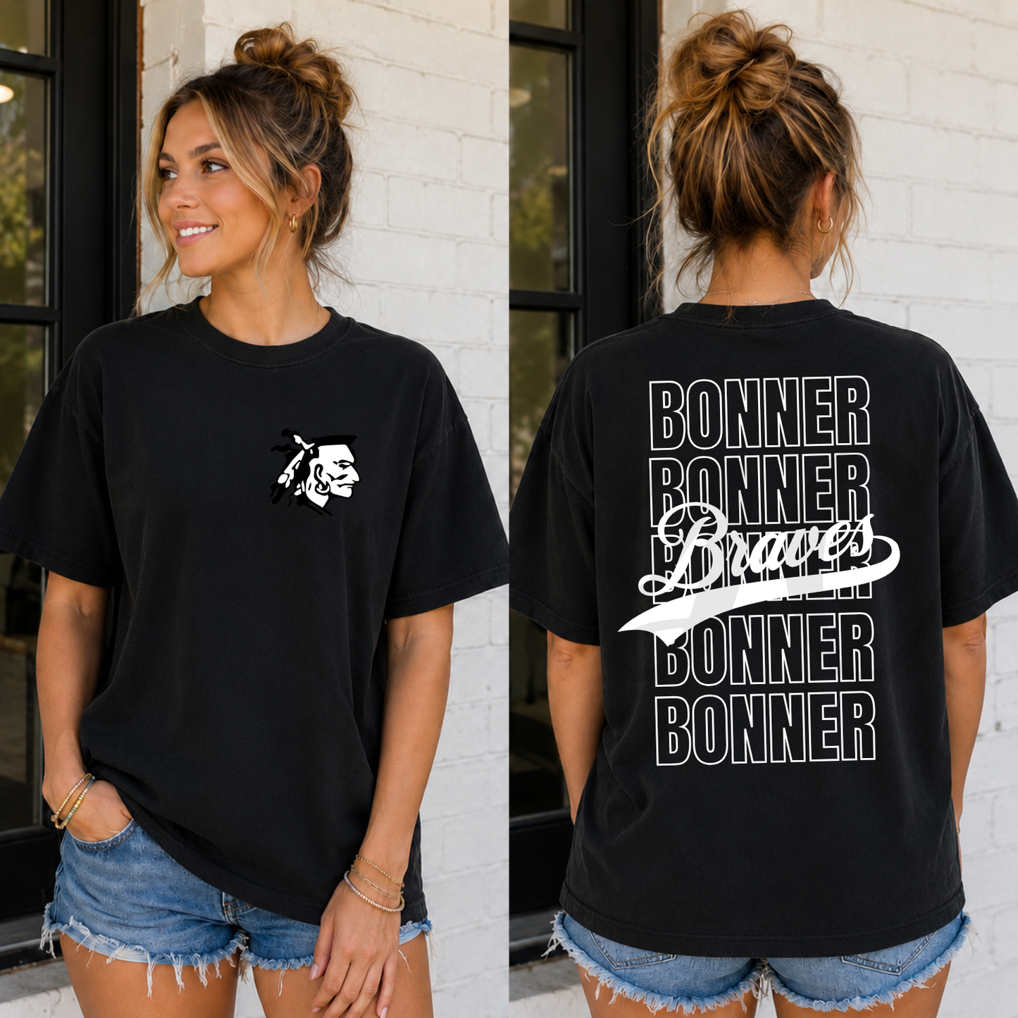 Stacked Braves Tee